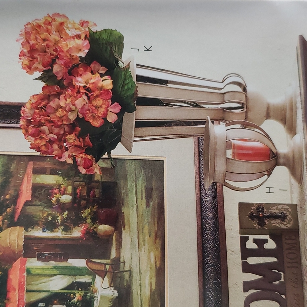 Celebrating Home Interiors Charleston Candle Urn Holder Lrg Metal painted rustic - Picture 8 of 8